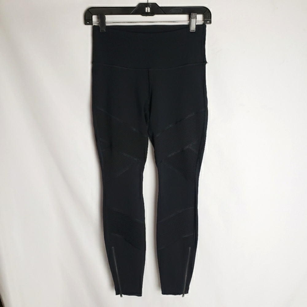 Athleta Moto Side Zip Leggings